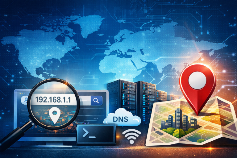如何查询独立站服务器的 IP 地址及所在城市？