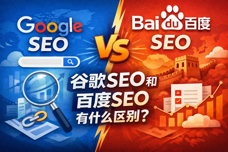 谷歌SEO和百度SEO有什么区别？ 文章特色图片