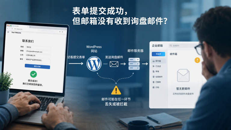 表单提交成功，但邮箱没有收到邮件？
